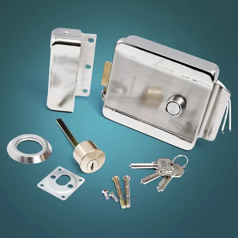 HOMSECUR Signal Cylinder Electric Rim Lock For Video Door Phone Intercom System