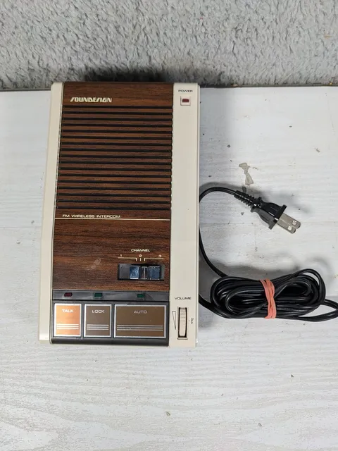 Vintage Soundesign FM Wireless Intercom 7420-(A) 3 Channel STC Telecorp