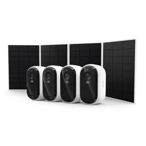 Arlo Essential Outdoor Security Camera HD 3rd Gen with Solar Panels 4-Pack