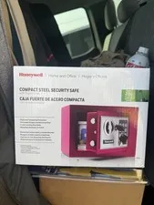 Honeywell Small Digital Safe Box 0.17-Cubic Feet Pink Steel Lock 5005P