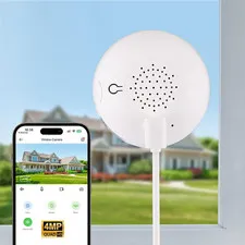 4MP Window Camera for Home Security, Wifi Home Surveillance Camera with Color Ni