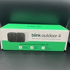 Blink Outdoor 4 4th Gen 2025 Wireless Security Camera + Sync Module, 2 Cameras