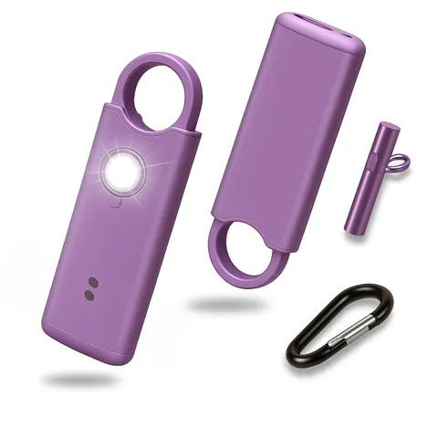 VOLTEK Metal Personal Alarm for Women (Purple) – 140dB Self Defense Safety Al...