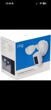 Ring Floodlight Cam Wired Plus 1080p Hardwired Wi-Fi Outdoor Motion White
