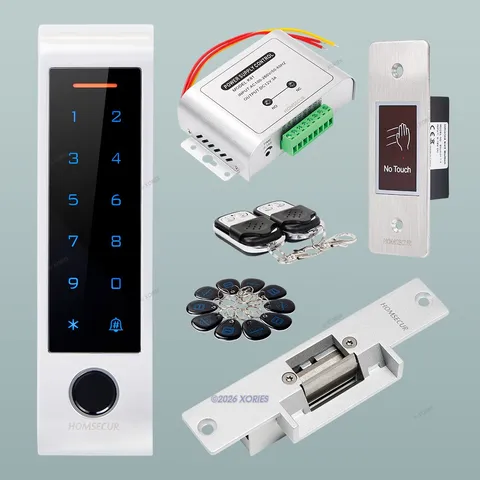 HOMSECUR IP66 APP WIFI RFID Access Control Set NC Strike Lock
