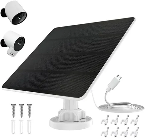 Solar Panel for Simplisafe Outdoor Camera Series 2 Wireless and Wired, IP65 Wate