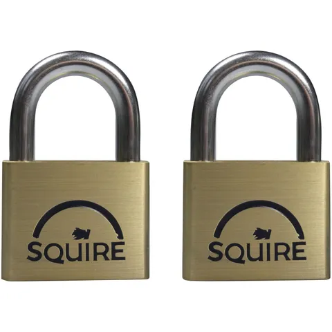 Squire LN4T Lion Brass Locks 5-Pin 40mm Double Pack (2 X LN4KA)