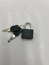 (Qty 2) Small Mini Strong Steel Padlock Travel Tiny Suitcase Lock with 2 Key