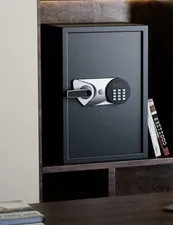 SF0605 2.0 Cu Ft Steel Home Safe Fingerprint Electronic Keypad, Gray