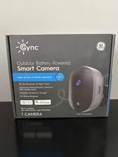 GE Smart Outdoor Security Camera, 2K HD Camera, Wireless , Night Vision