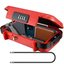 XXL Large Security Lock Box,Outdoor Waterproof Shockproof Travel Safe Lock Bo...
