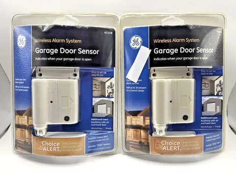 New GE Wireless Alarm System Garage Door Sensor Choice Alert 45130 - 2 Pack