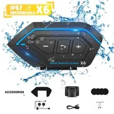 Wireless Bluetooth Helmet Headset Speaker Headphone Mic for Motorcycle Handsfree