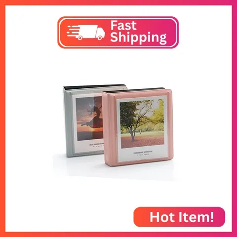 EKEDAC 2 Pack 33 Pockets Photo Album for Polaroid Instant Camera,Suit for 3.5 in