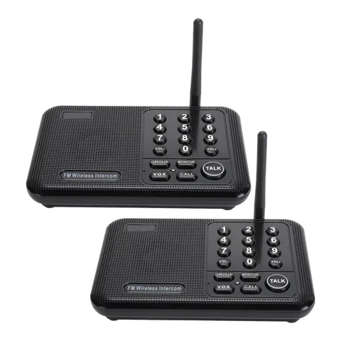 Wireless Intercom System 3280ft Long Range 10 Channel 3 Code Anti Interfere RVSQ