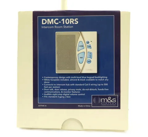 M&S Systems DMC-10RS Intercom Room Station 227545 A (White) NIB