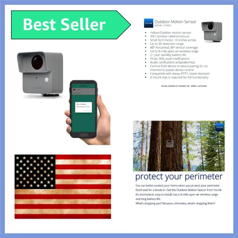 LoRa Smart Outdoor Motion Detector Sensor, Driveway Alert, Property Invasion/...