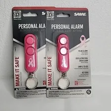Sabre Personal Alarm Pink Safety Keychain for Ladies Compact & Portable lot of 2