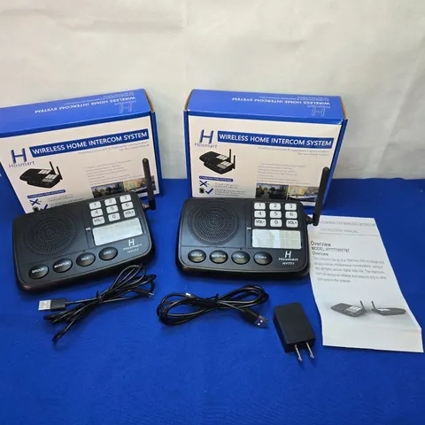 Lot of 2 Hosmart HY777 Wireless Home Intercom System