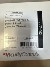 Acuity SPODMR WR WH K4 Wall Switch &Load Controller Wireless CMPDT10WR /SPODMRWR