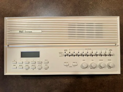 M&S MC 350A AM/FM Radio Intercom Master - Light Almond 
