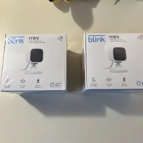 Blink - Mini Indoor 1080p Wi-Fi Security Camera (2-Pack) - White NEW SEALED