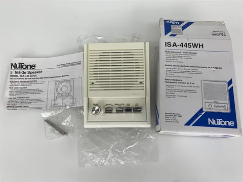NuTone ISA-445WH 5" Radio-Intercom Inside Speaker