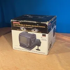CRT Remington Security System Black/White Monitor With Camera NEW