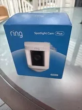 Ring - Spotlight Cam Plus Outdoor/Indoor Wireless 1080p Battery Camera - SEALED
