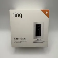 Ring Indoor Cam Plug In Compact Camera 2-Way Audio Color Night Vision Alexa NEW