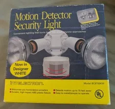 INTELECTRON Motion Detector With Security Light Model BC8700KW NEW IN BOX