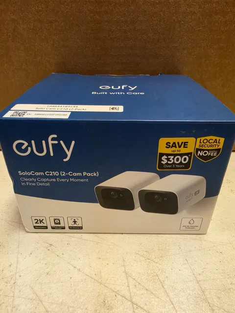 Eufy SoloCam C210 2-Cam Pack 2K Outdoor Security Camera System No Monthly Fee