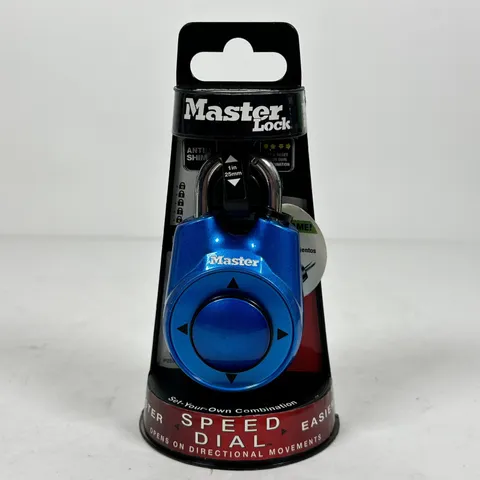 Master Lock 1500ID Speed Dial Combination Lock Blue