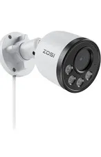 ZOSI 4MP Add-on Audio Outdoor Wired PoE Security Camera Smart Human Detection
