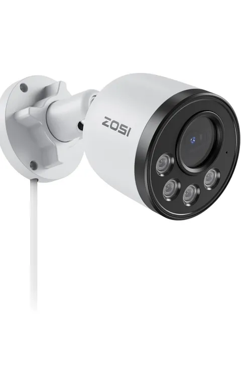 ZOSI 4MP Add-on Audio Outdoor Wired PoE Security Camera Smart Human Detection