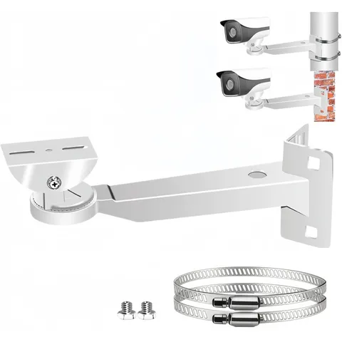 Security Camera Corner Pole Mounting Bracket 11.8 Inch Universal Adapter