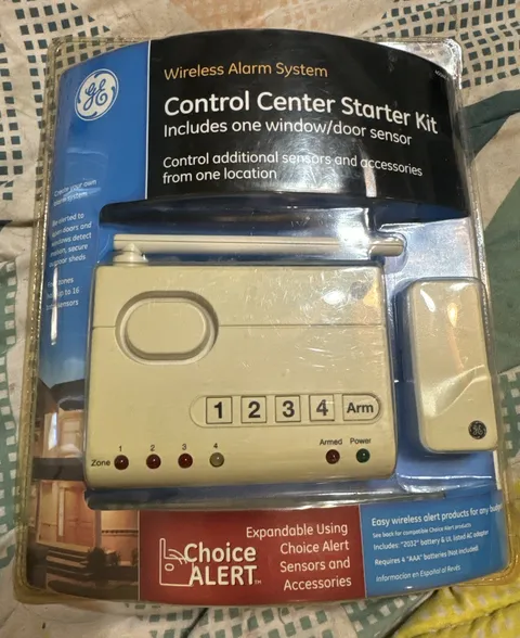 GE Wireless Alarm System Control Center Starter Kit Choice Alert NEW (45142)
