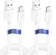 2PCS 10FT USB Power Extension Cord Compatible with Wyze-Cam, Wyzecam