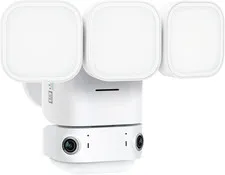 winees Floodlight Camera, 2K HD Dual-Lens Outdoor Security Camera, 180 Degree Pa
