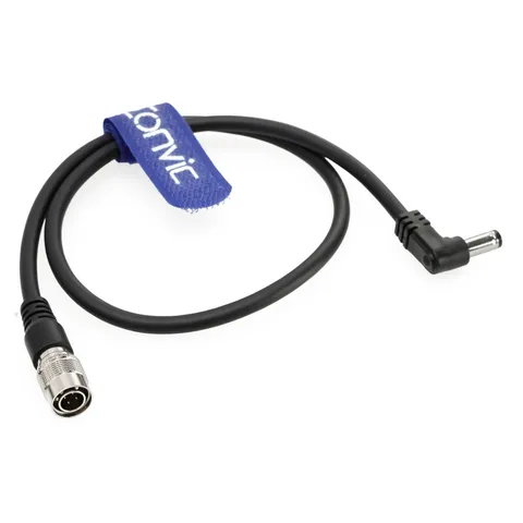 2.5mm DC Power To Hirose 4 Pin Male Cable For Lectrosonics PS12 Receivers