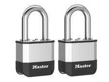 Master Lock Elite Laminated 52mm Padlock 38mm Shackle Pack of 2 MLKPK5TLF