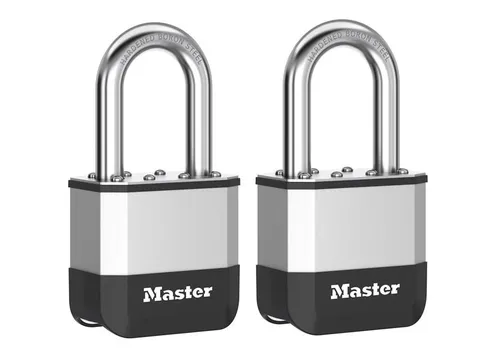 Master Lock Elite Laminated 52mm Padlock 38mm Shackle Pack of 2 MLKPK5TLF