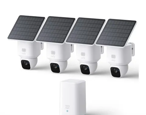 Eufy SoloCam E30 4-Cam Pack Kit Security Cameras Wireless Outdoor New!!!