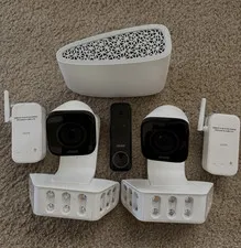 Vivint 2‑Camera Wi‑Fi IP Wireless Surveillance Bundle Indoor/Outdoor White/Black