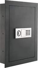 In-Wall Safe with Electronic Keypad and 2 Manual Override Keys - Protect Money,