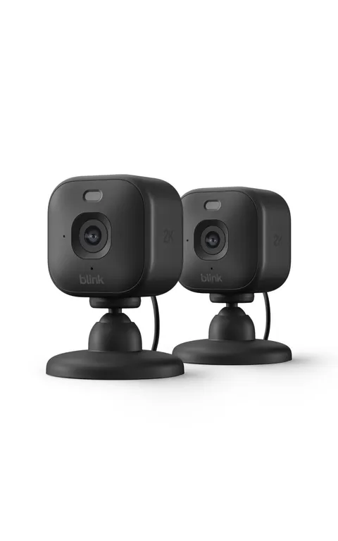 Blink Mini 2K (newest model) Plug in Home & Pet Indoor Security Camera with 2K