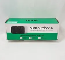 Blink Outdoor 4 (2-Camera System) Wireless Security Cameras w/ Sync Module New