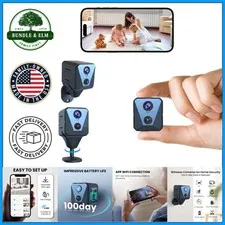 Wireless Indoor Surveillance Camera with 100 Days Battery Life and Remote Access