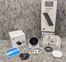 Google Nest Cam Indoor/Outdoor Battery Camera - GAO1317-US - Snow + Solar