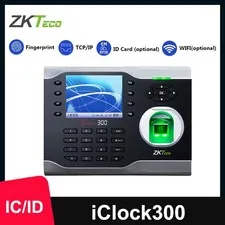 ZKTeco 8K Capacity IP Fingerprint Access Control Attendance Time Clock iClock300